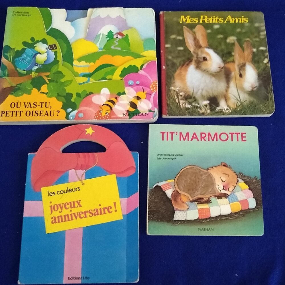 Couleurs Joyeux Annivessaire, Tit' Marmotte, Petits Amis, Oiseau x 4